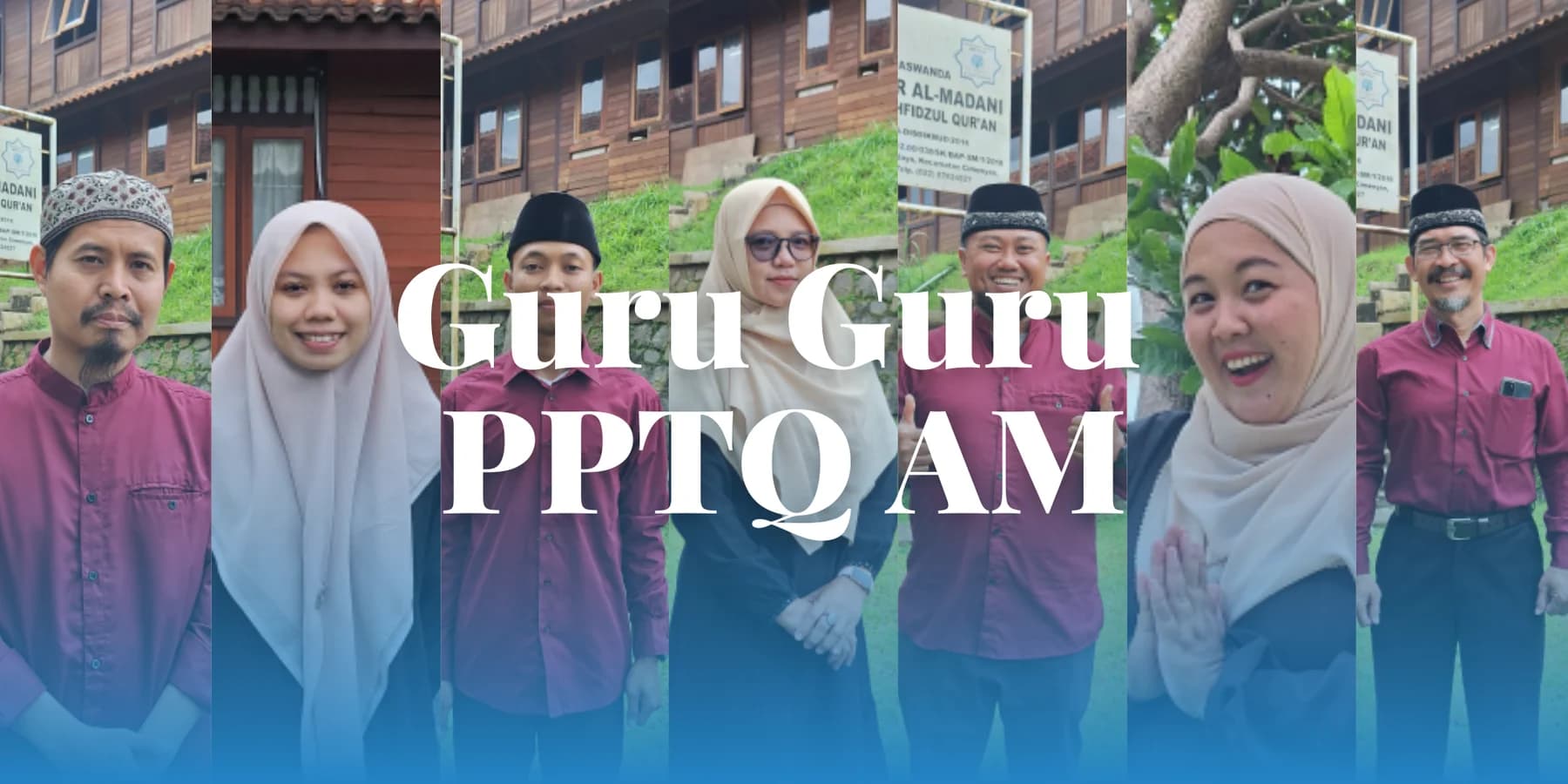 Komposit foto guru-guru SMP Plus Al 'Ashr Al Madani