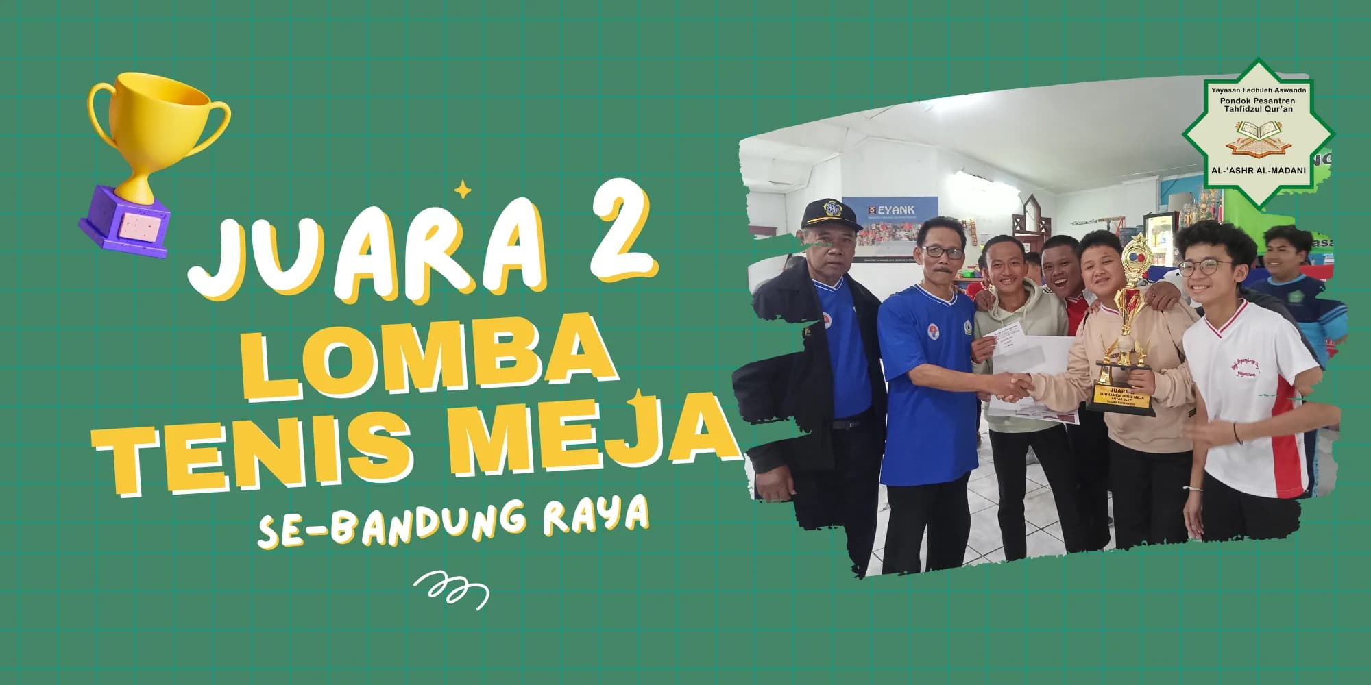 Juara 2 Lomba Tenis Meja Se-Bandung Raya