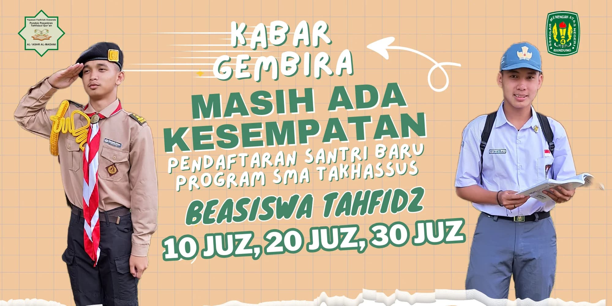 Kabar gembira seputar SMA Takhassus — materi informasi dari profil program